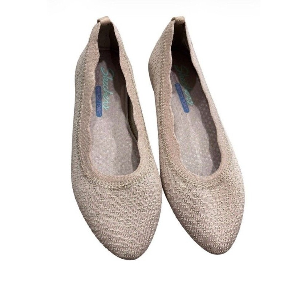 Skechers Cleo 2.0 Love Spell Ballet Flats Pink Knit Low  Women’s Size 6.5